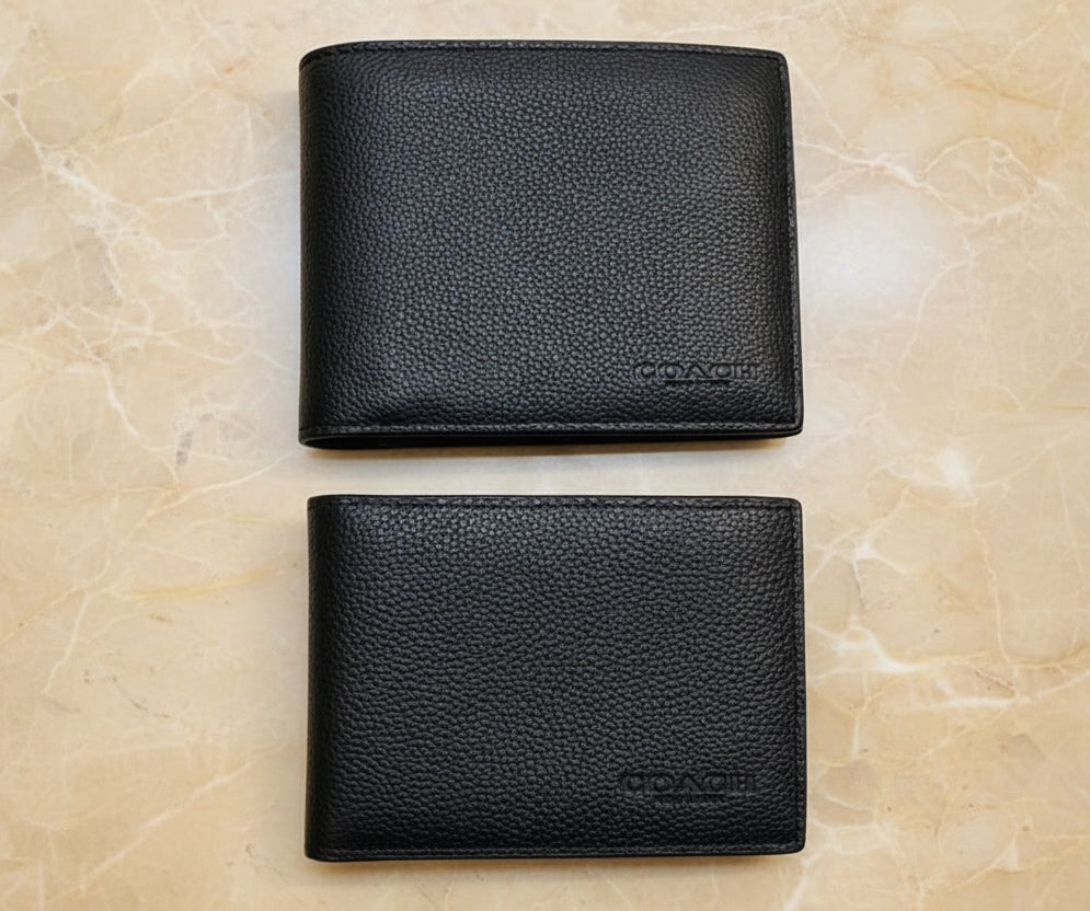 COACH MEN’ S 3 in 1 BIFOLD - BLACK