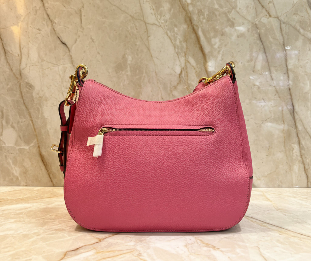 SALE‼️‼️COACH JES HOBO SHOULDER BAG - ROUGE/SILVER