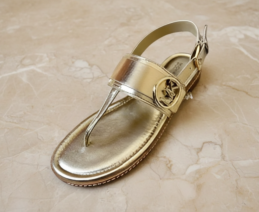 MICHAEL KORS FLAT SHOES - GOLD