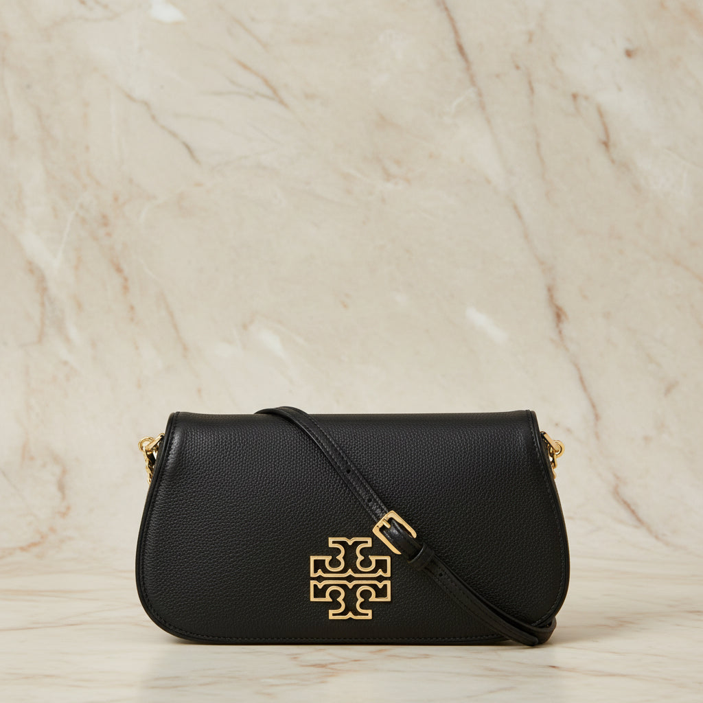 Tory Burch Britten Convertible Clitch Crossbody Chain Flap