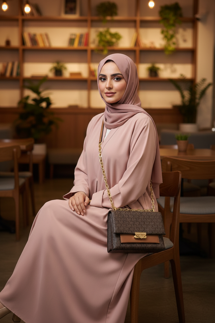 MICHAEL KORS CECE MEDIUM FLAP MONO BROWN