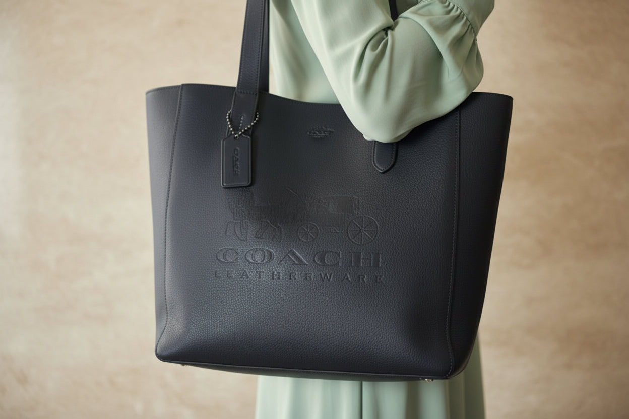 حقيبة كوتش غروف كبيرة - جلد