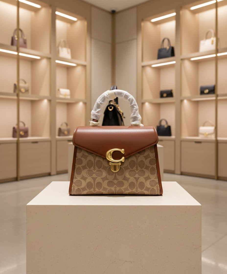 حقيبة كوتش سامي 21 بمقبض علوي - لون بني صدئ مميز