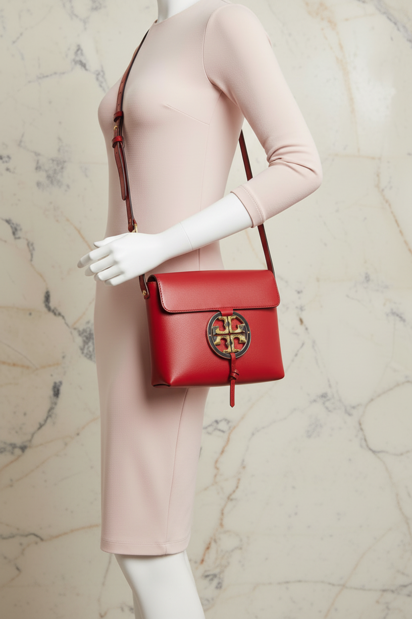 TORY BURCH MILLER STAINED GLASS LEATHER CROSSBODY