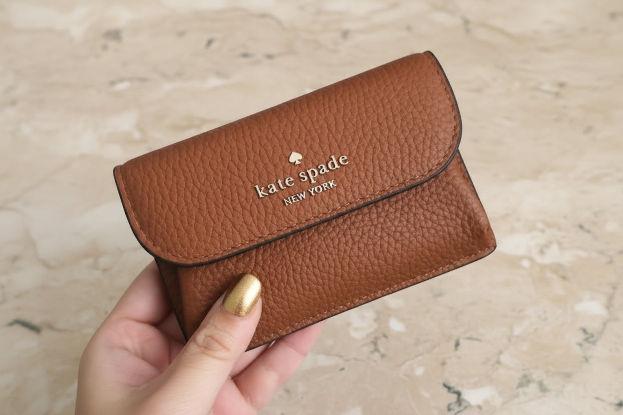 KATE SPADE DUMPLING SMALL FLAP CARD HOLDER