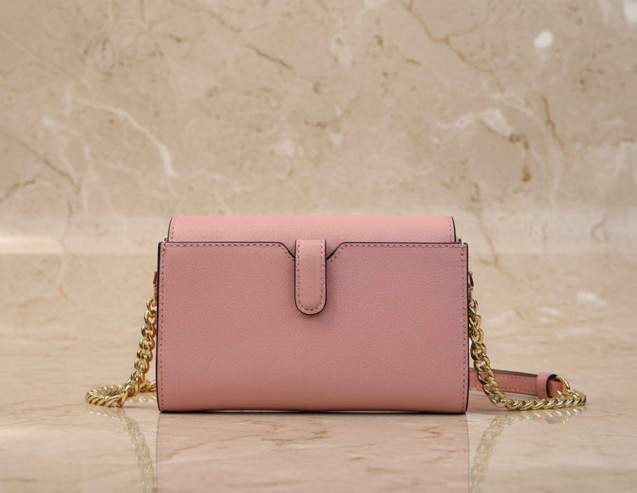 MICHAEL KORS JET SET TRAVEL PHONE CROSSBODY BAG - PRIMROSE