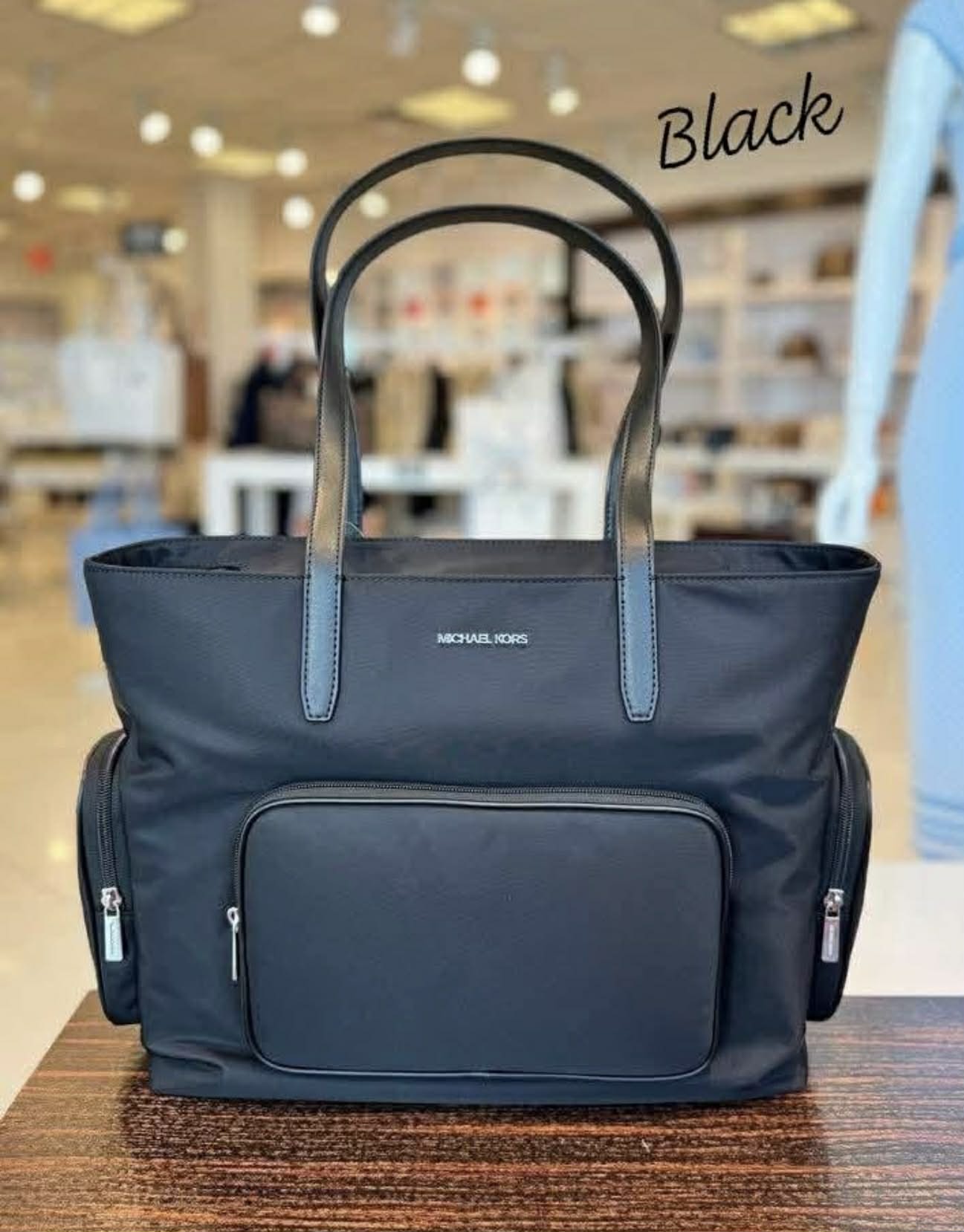 MICHAEL KORS KHAI LAPTOP TOTE - LARGE - BLACK