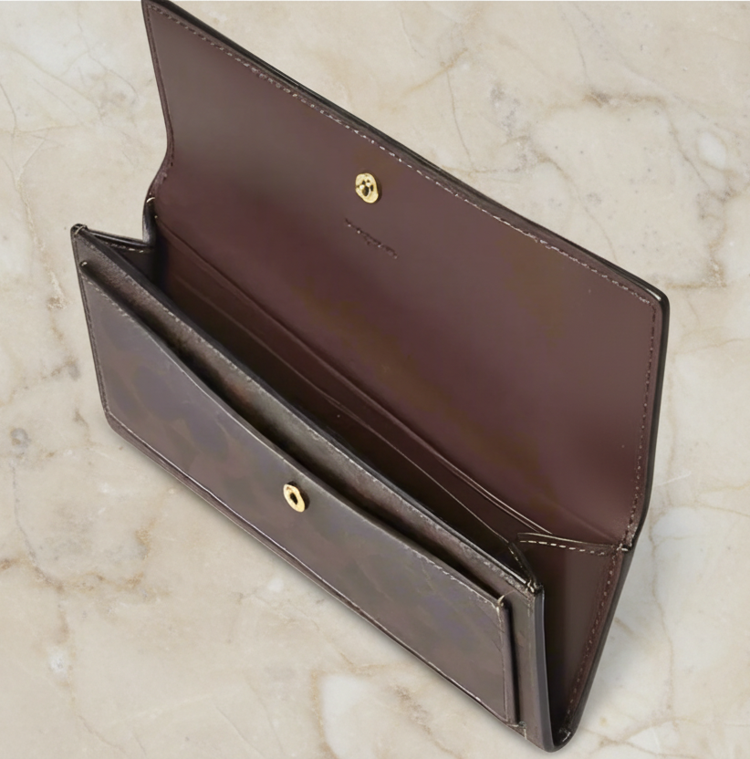 SALE‼️COACH MILA LONG SLIM FLAP WALLET ( FR. BOUTIQUE STORE - DISPLAY ITEM )