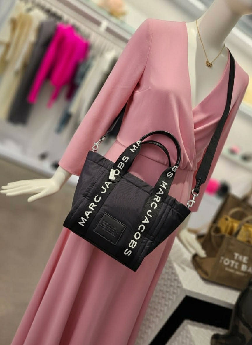 MARC JACOBS SMALL NYLON ZIP TOTE