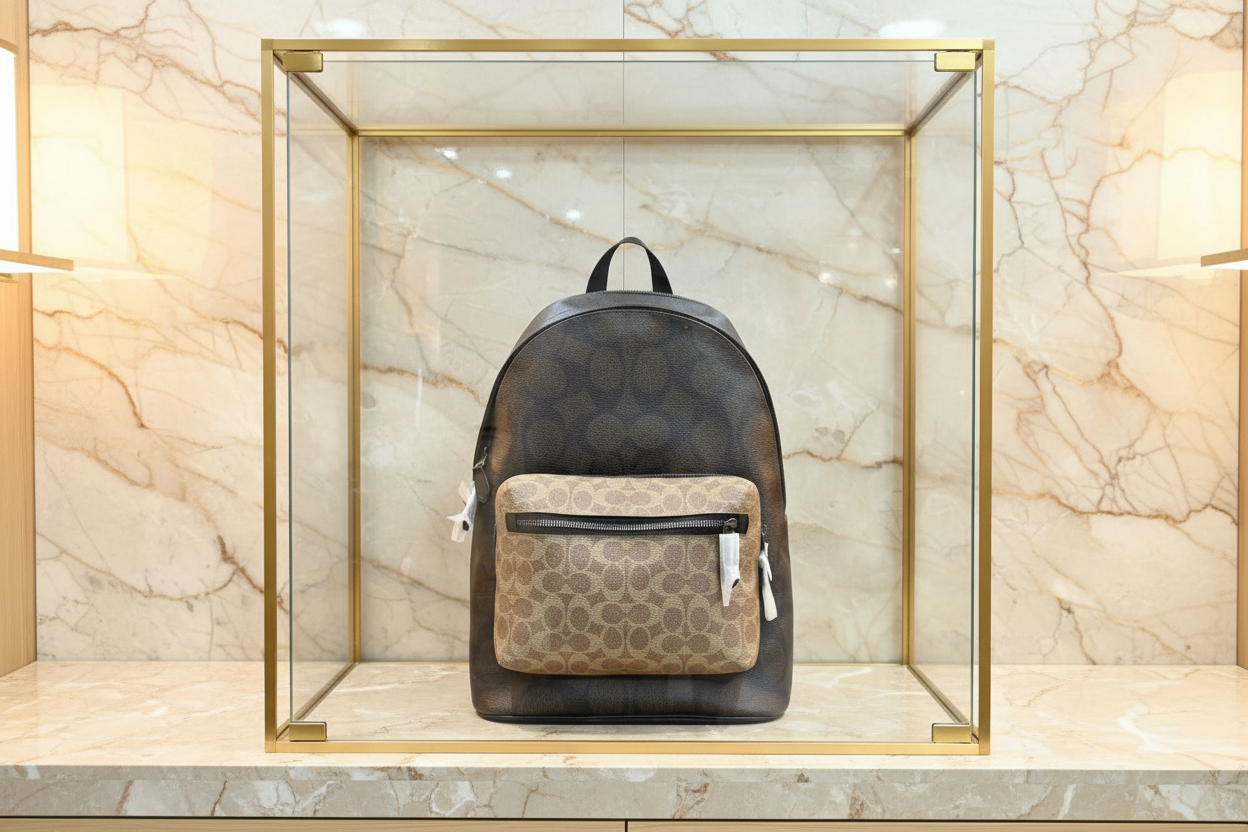 COACH MEN’S WEST BACKPACK IN BLOCKED SIGNATURE CANVAS