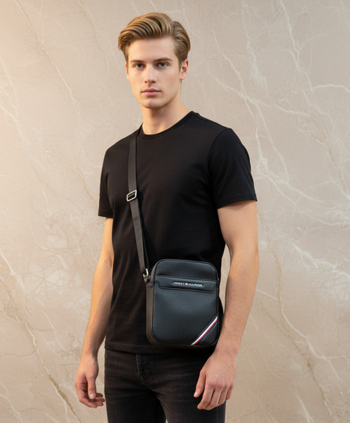 TOMMY HILFIGER MINI REPORTER MEN’S CROSSBODY BAG -