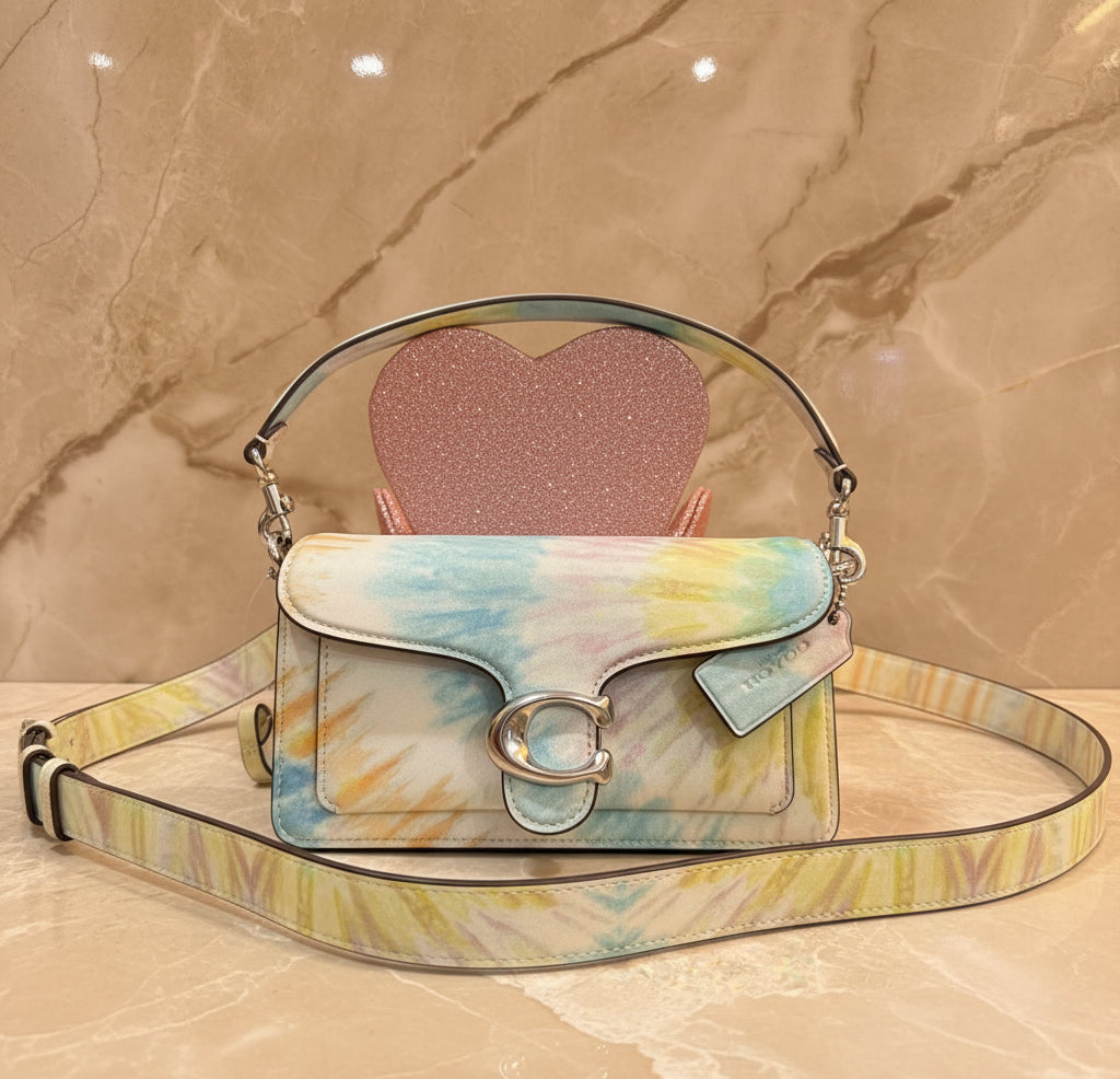 COACH TABBY 20 TIE DYE PRINT SHOULDER BAG/CROSSBODY BAG