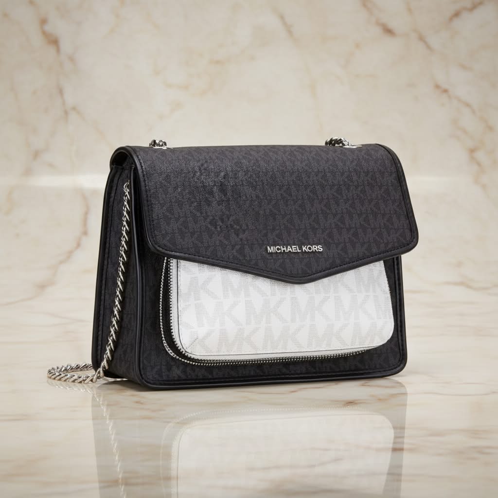 MICHAEL KORS REGINA MEDIUM FLAP CONVERTIBLE CHAIN SHOULDER BAG/CROSSBODY
