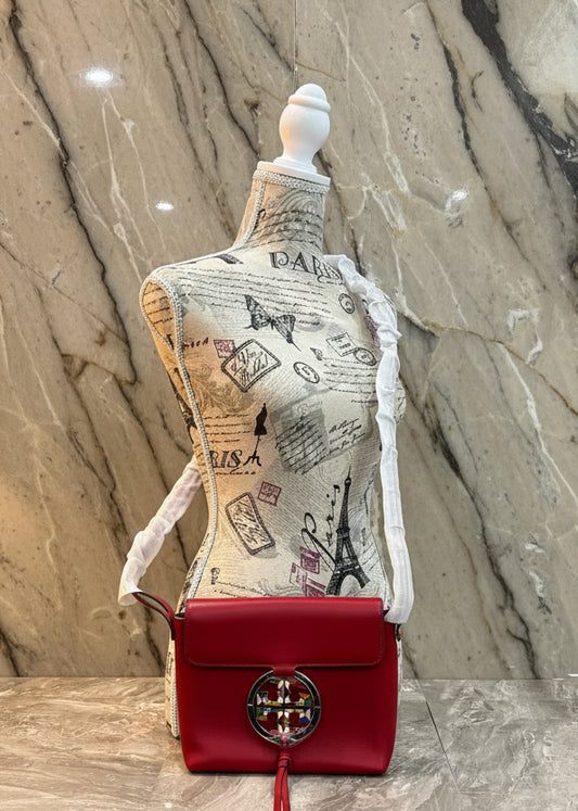 حقيبة كروسبودي من الجلد والزجاج الملون من توري بورش ميلر