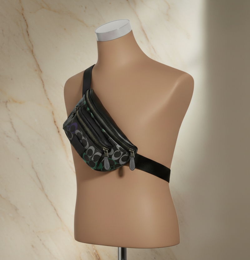 COACH WESTWAY WAISTPACK/CHEST BAG - GRAPHITE GREEN