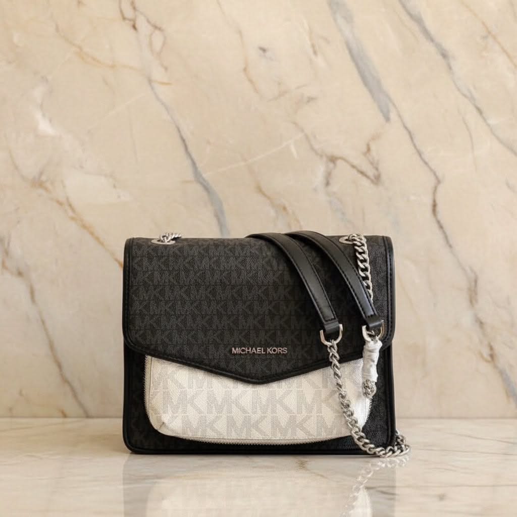 MICHAEL KORS REGINA MEDIUM FLAP CONVERTIBLE CHAIN SHOULDER BAG/CROSSBODY