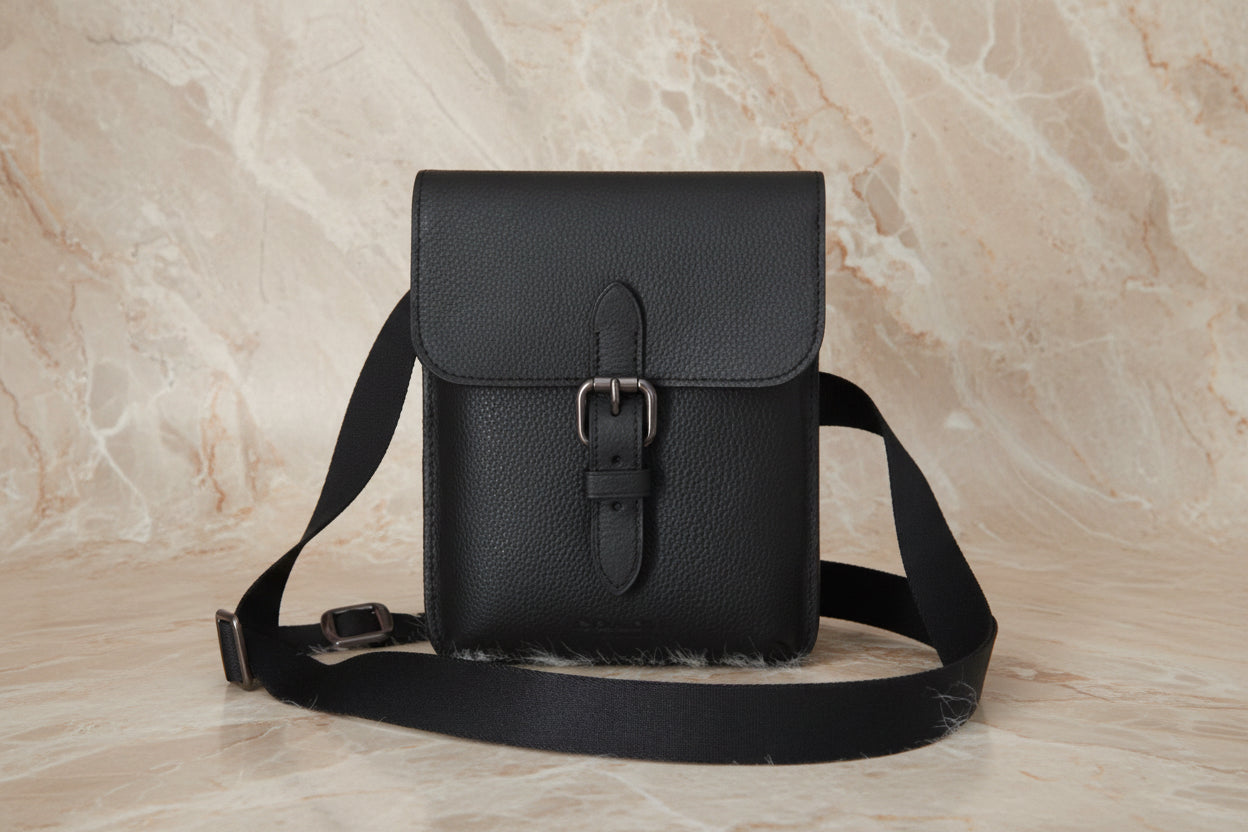 COACH HUDSON SLIM CROSSBODY - BLACK