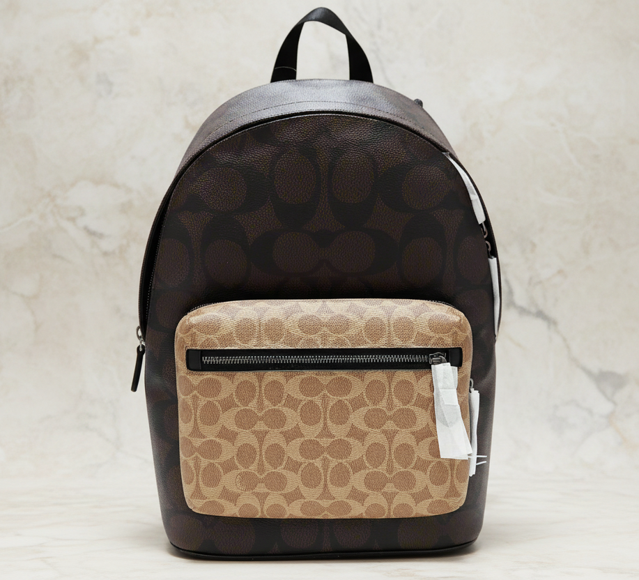COACH MEN’S WEST BACKPACK IN BLOCKED SIGNATURE CANVAS