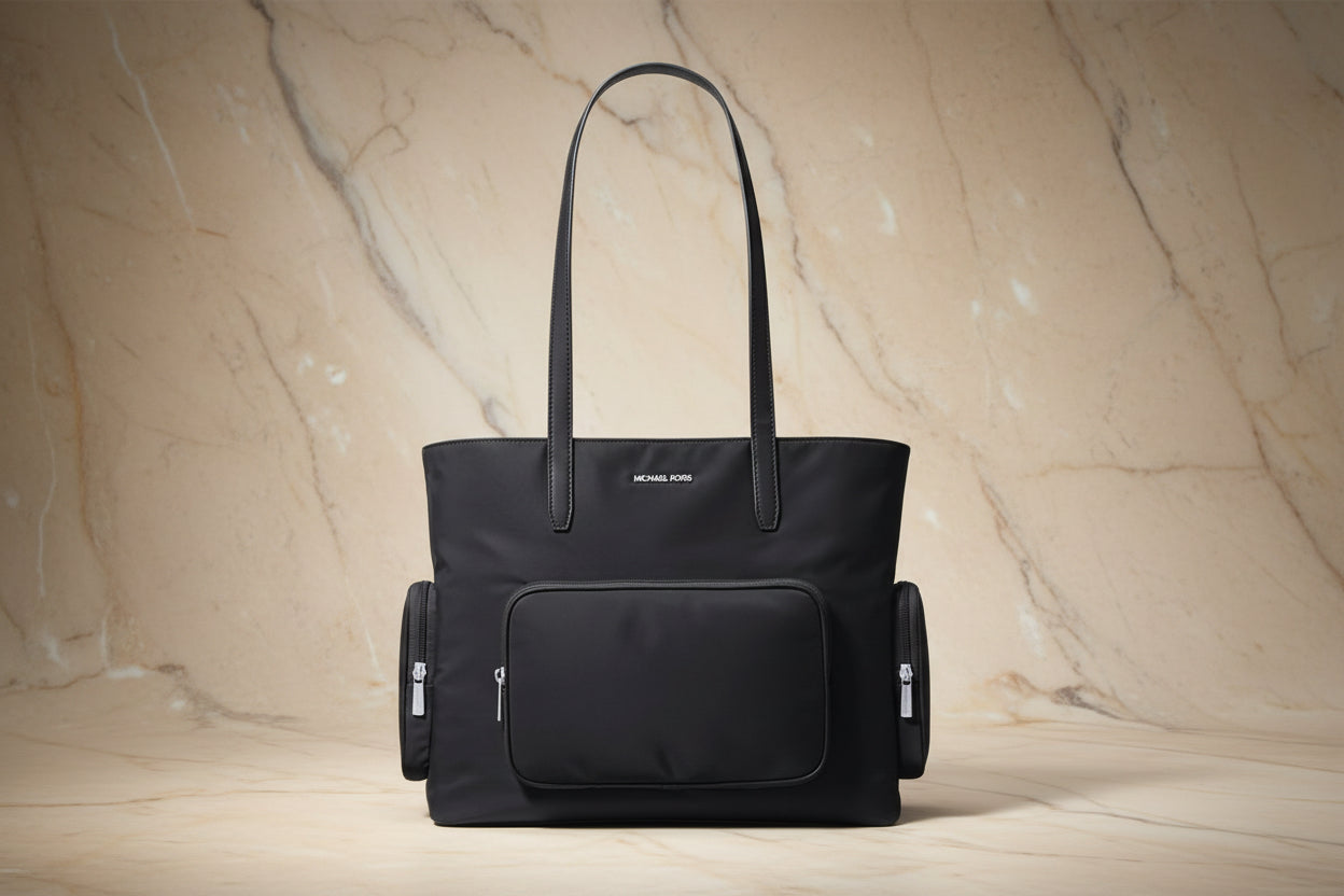 MICHAEL KORS KHAI LAPTOP TOTE - LARGE - BLACK