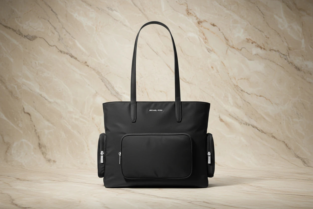 MICHAEL KORS KHAI LAPTOP TOTE - LARGE - BLACK
