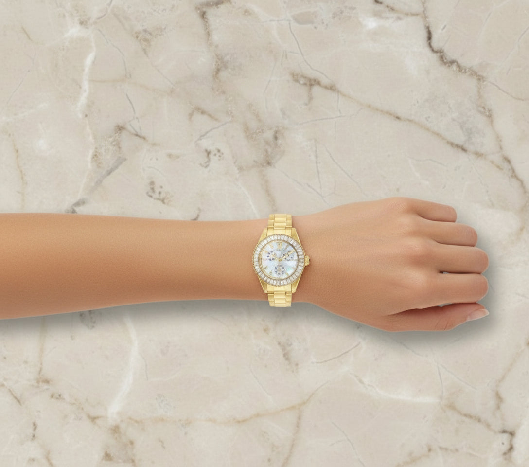 ساعة إنفيكتا أنجل النسائية - لون ذهبي