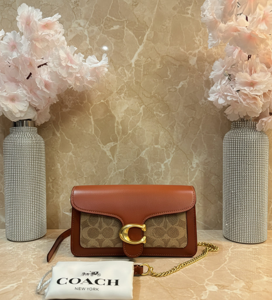 Coach Tabby Chain Clutch In Signature Canvas 21