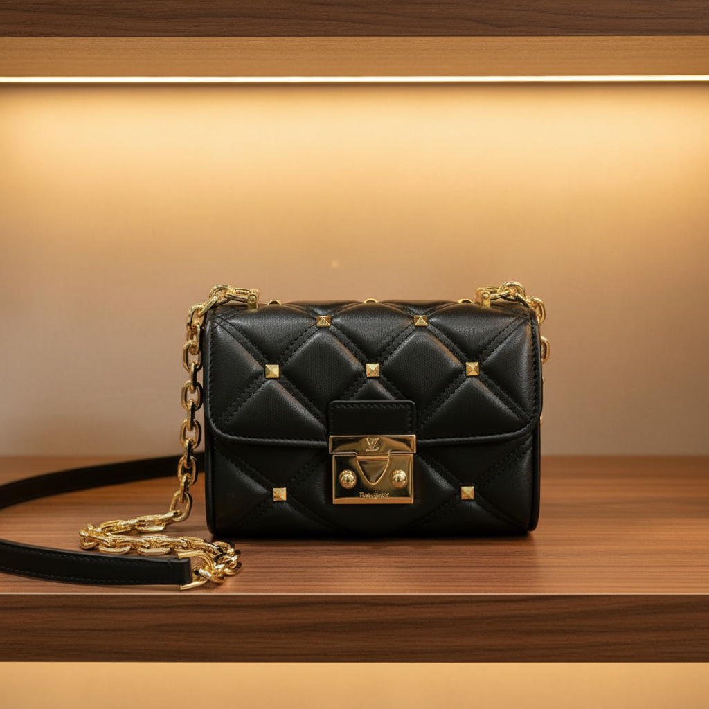 MICHAEL KORS SERENA VEGAN FLAP QUILTED CONVERTIBLE CHAIN SHOULDER BAG/CROSSBODY BAG