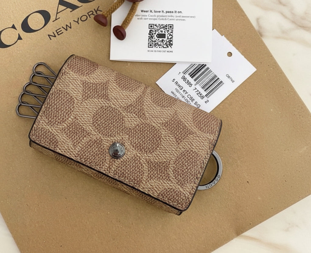 COACH FIVE RING KEY HOLDER
