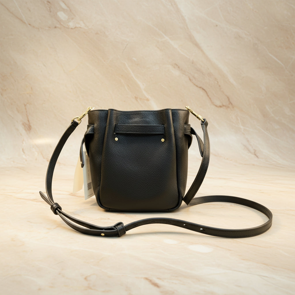 TORY BURCH MINI ROMY CROSSBODY - BLACK