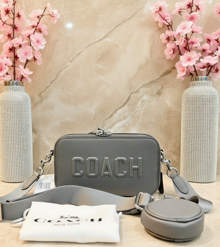 COACH CHARTER SLIM CROSSBODY - GRAY
