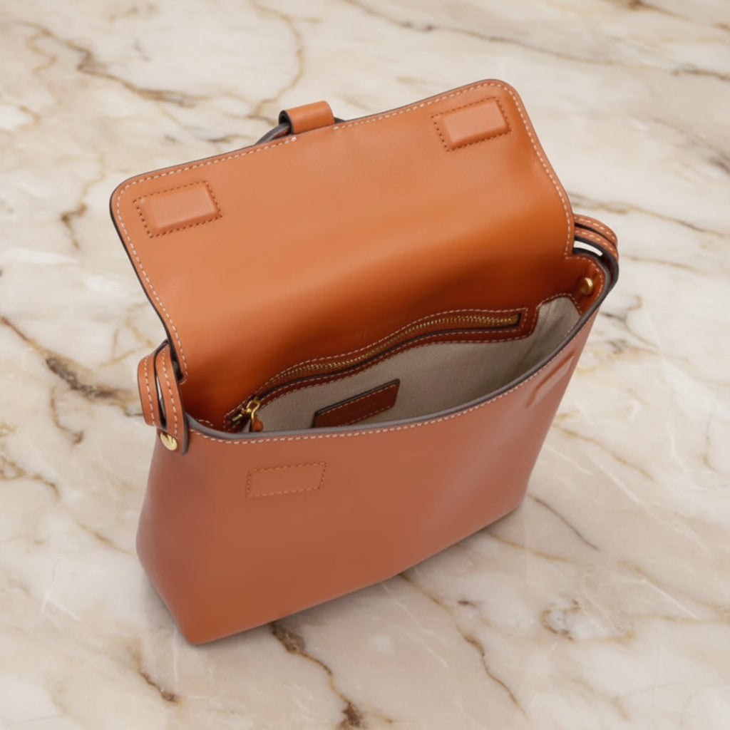 TORY BURCH MILLER CROSSBODY -  BROWN