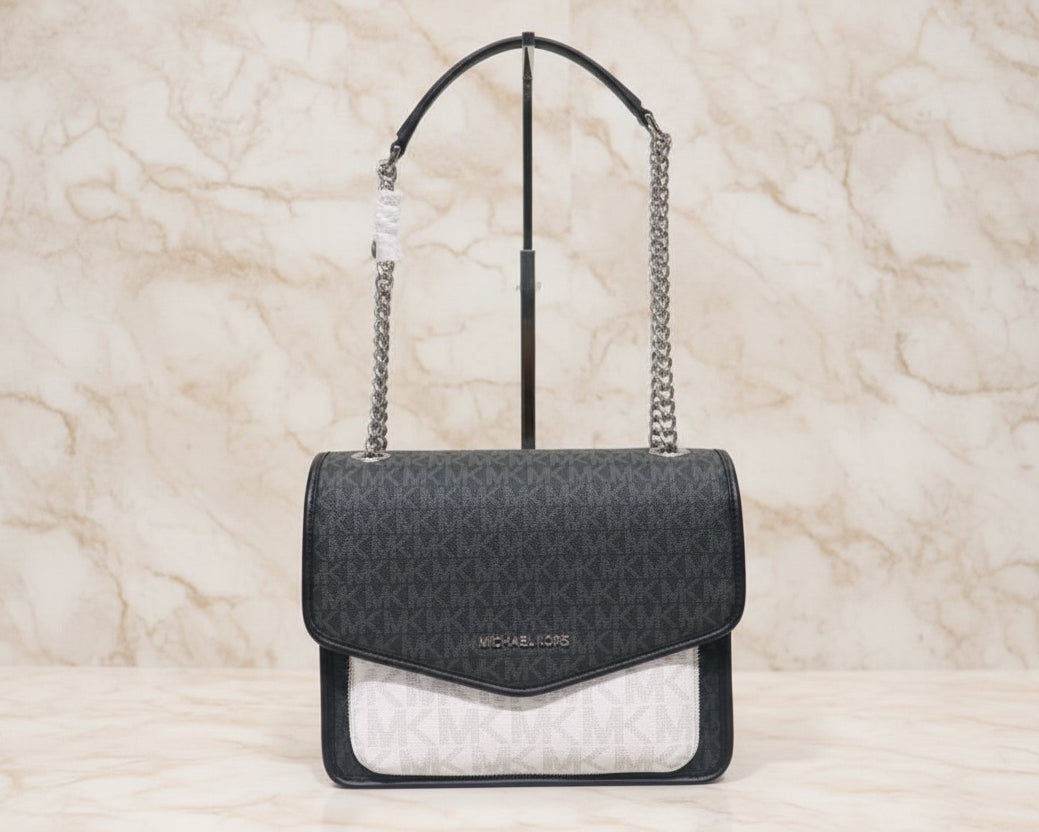 MICHAEL KORS REGINA MEDIUM FLAP CONVERTIBLE CHAIN SHOULDER BAG/CROSSBODY