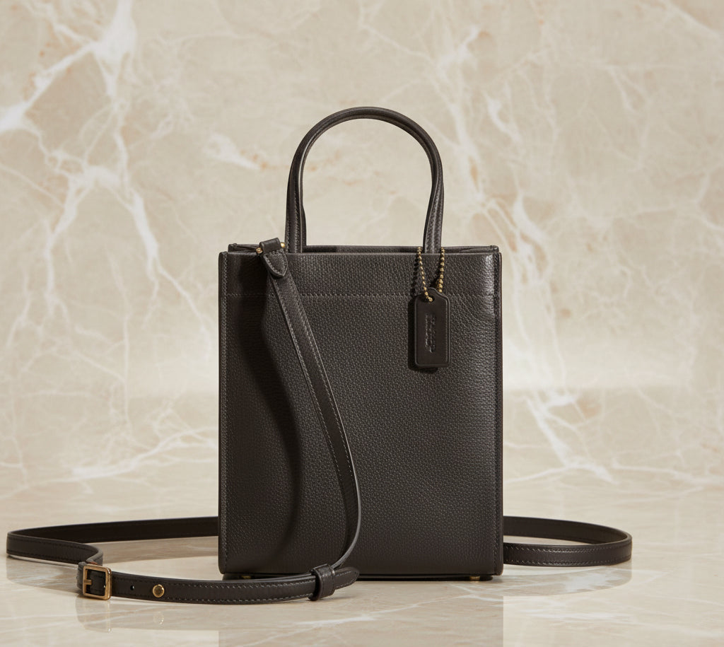COACH CASHIN MINI TOTE - BLACK ( BOUTIQUE STORE )