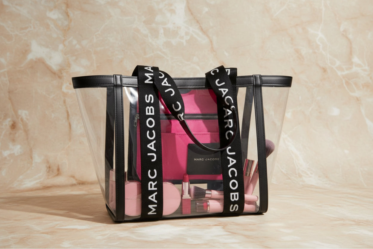 MARC JACOBS CLEAR TOTE - LARGE
