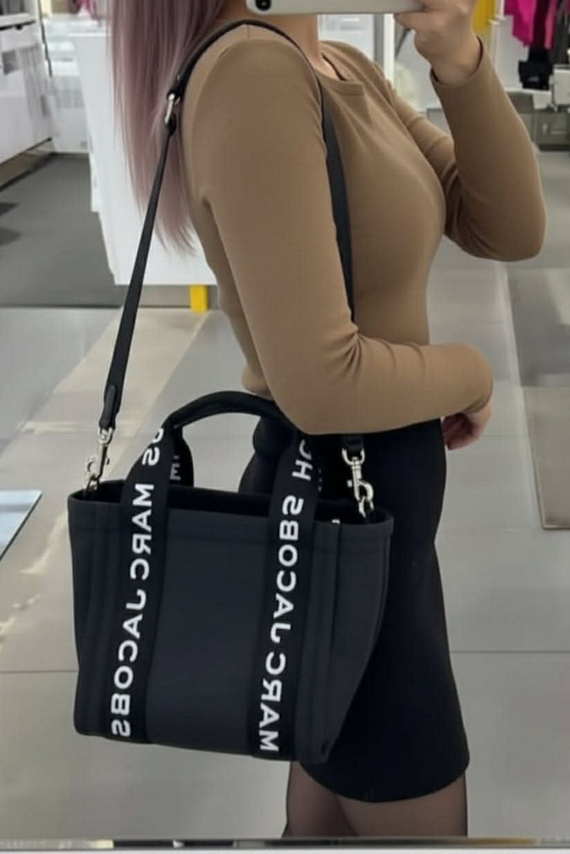 MARC JACOBS SMALL NYLON ZIP TOTE