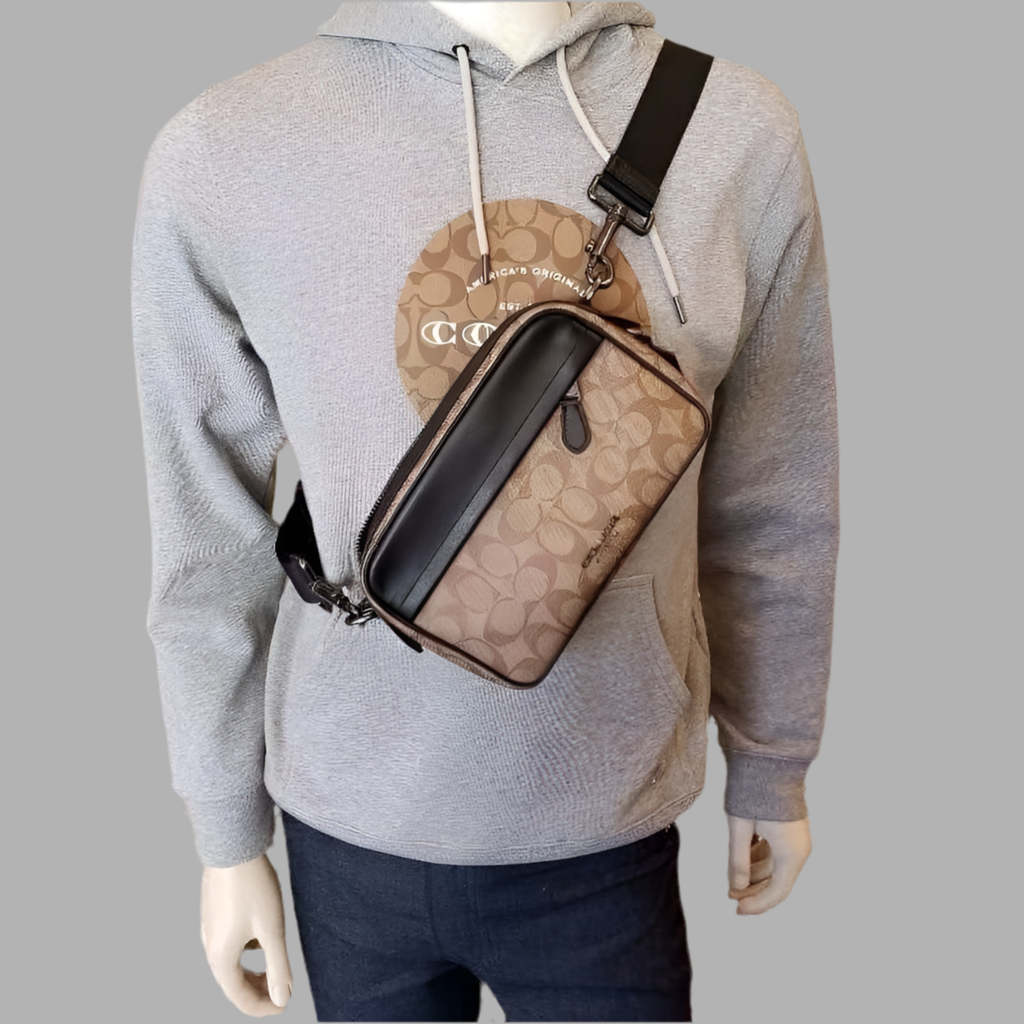 COACH GRAHAM CROSSBODY SIGNATURE COATED CANVAS