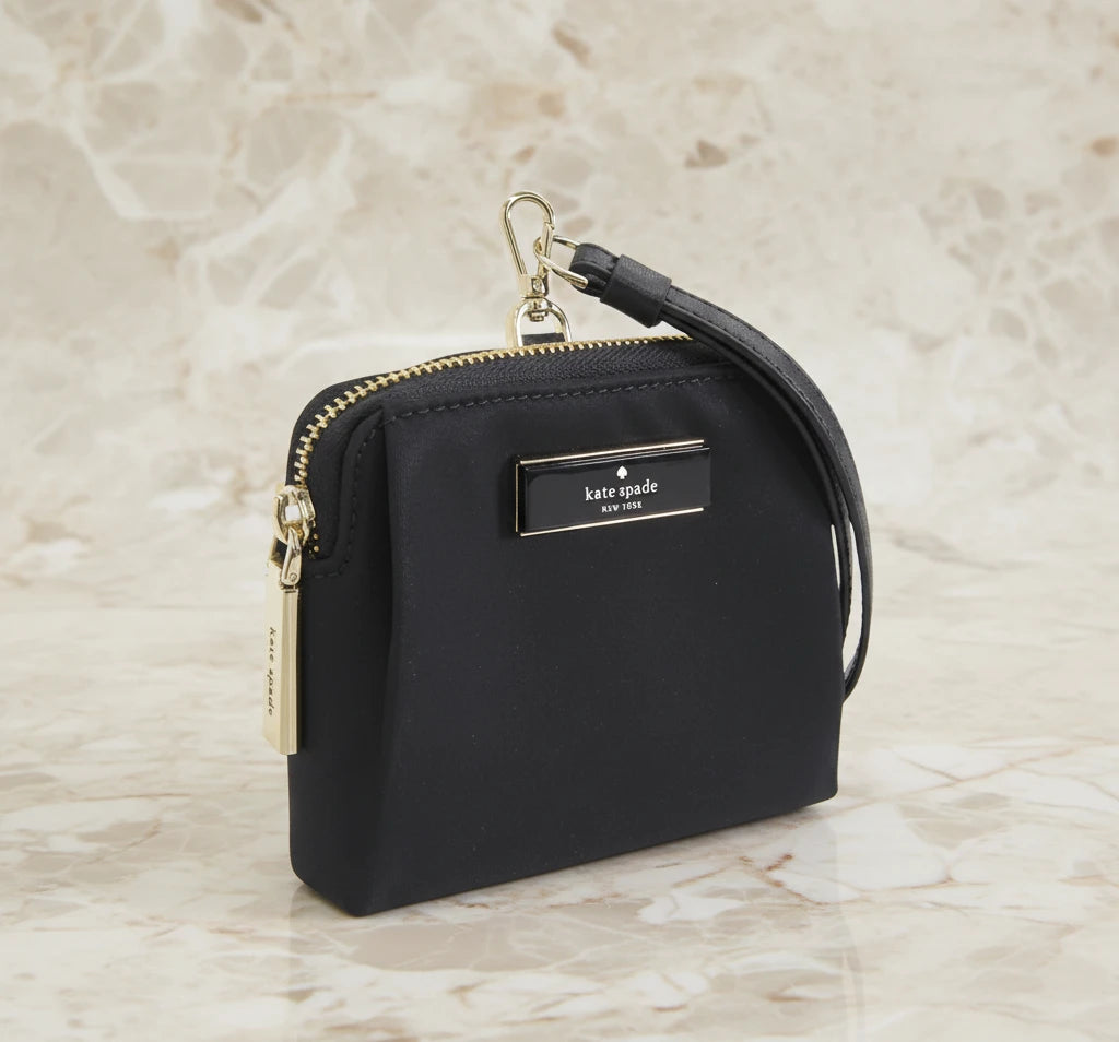 Kate Spade Carter ID Lanyard/Wallet - Black