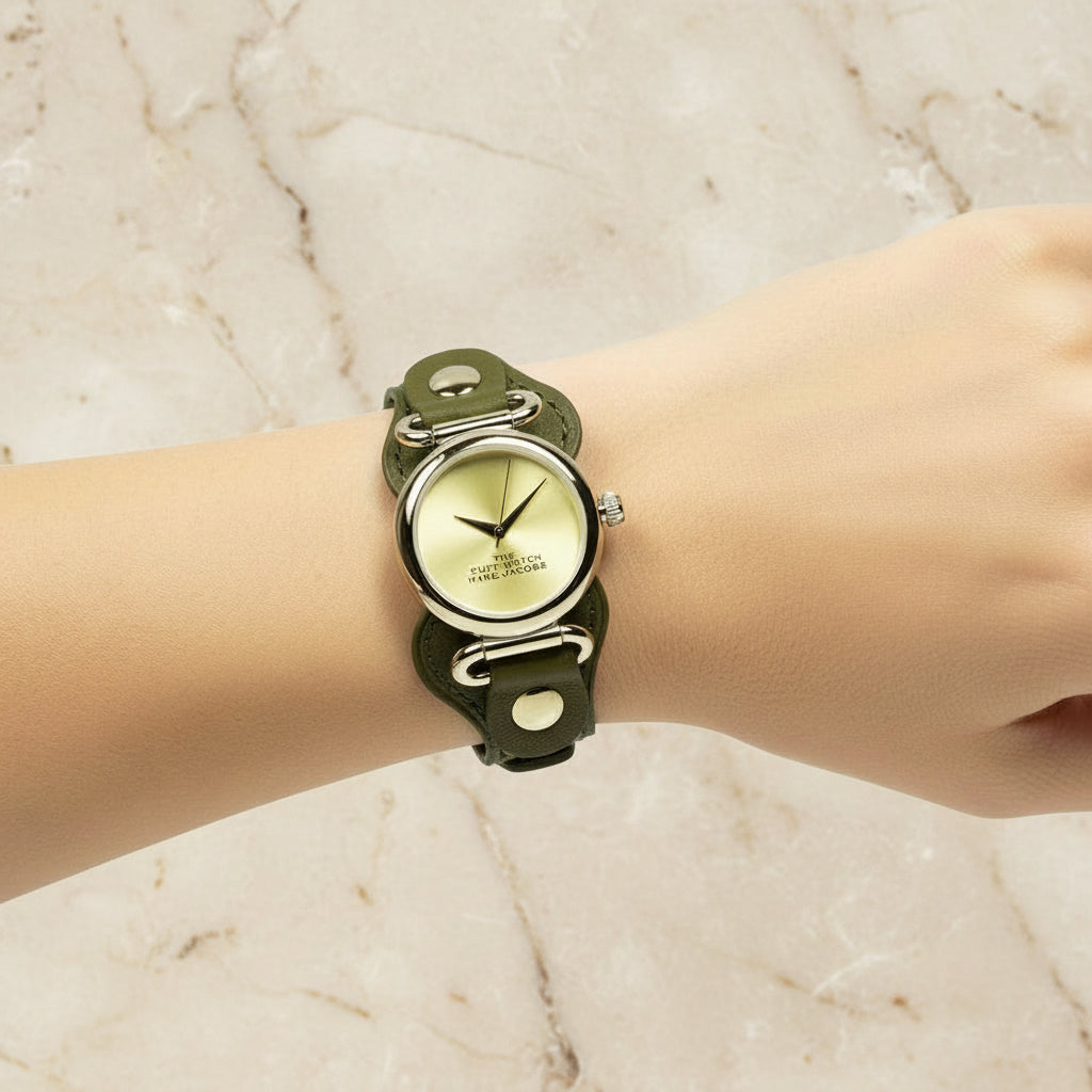 MARC JACOBS CUFF LEATHER WATCH