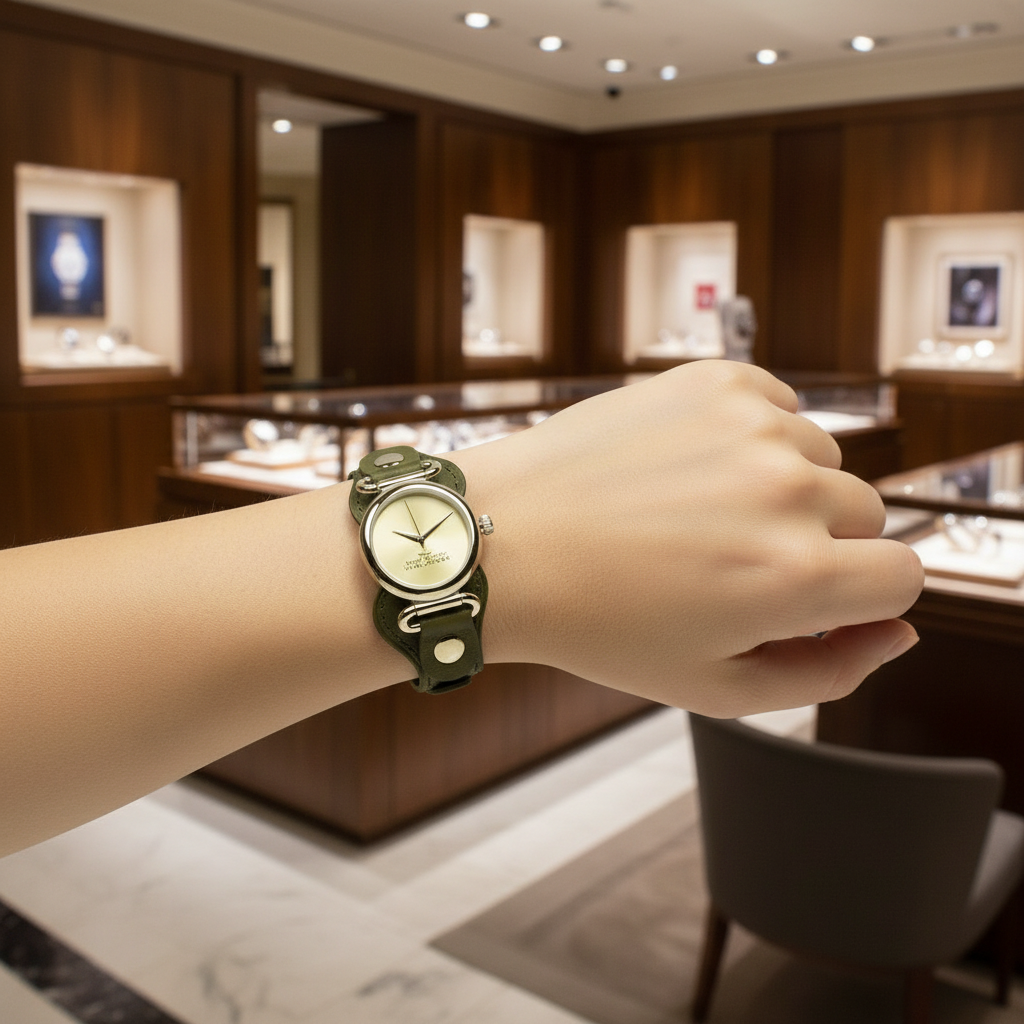 MARC JACOBS CUFF LEATHER WATCH