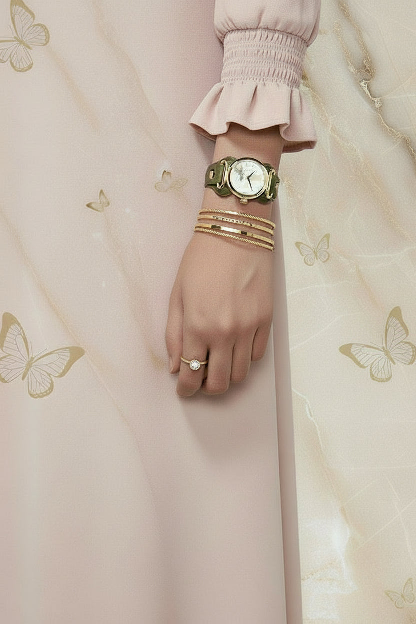 MARC JACOBS CUFF LEATHER WATCH