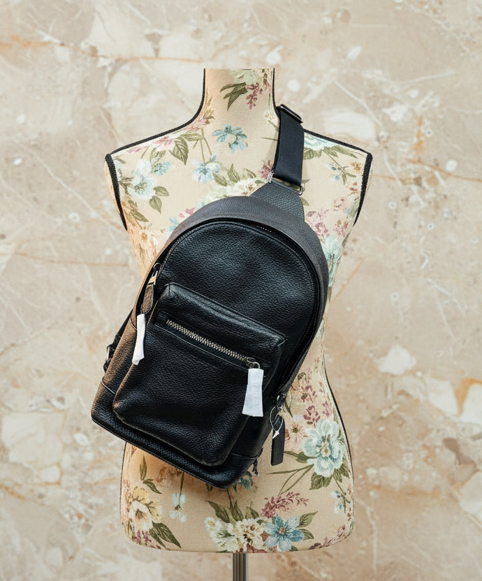 COACH WEST PACK REFINED PEBBLE LEATHER