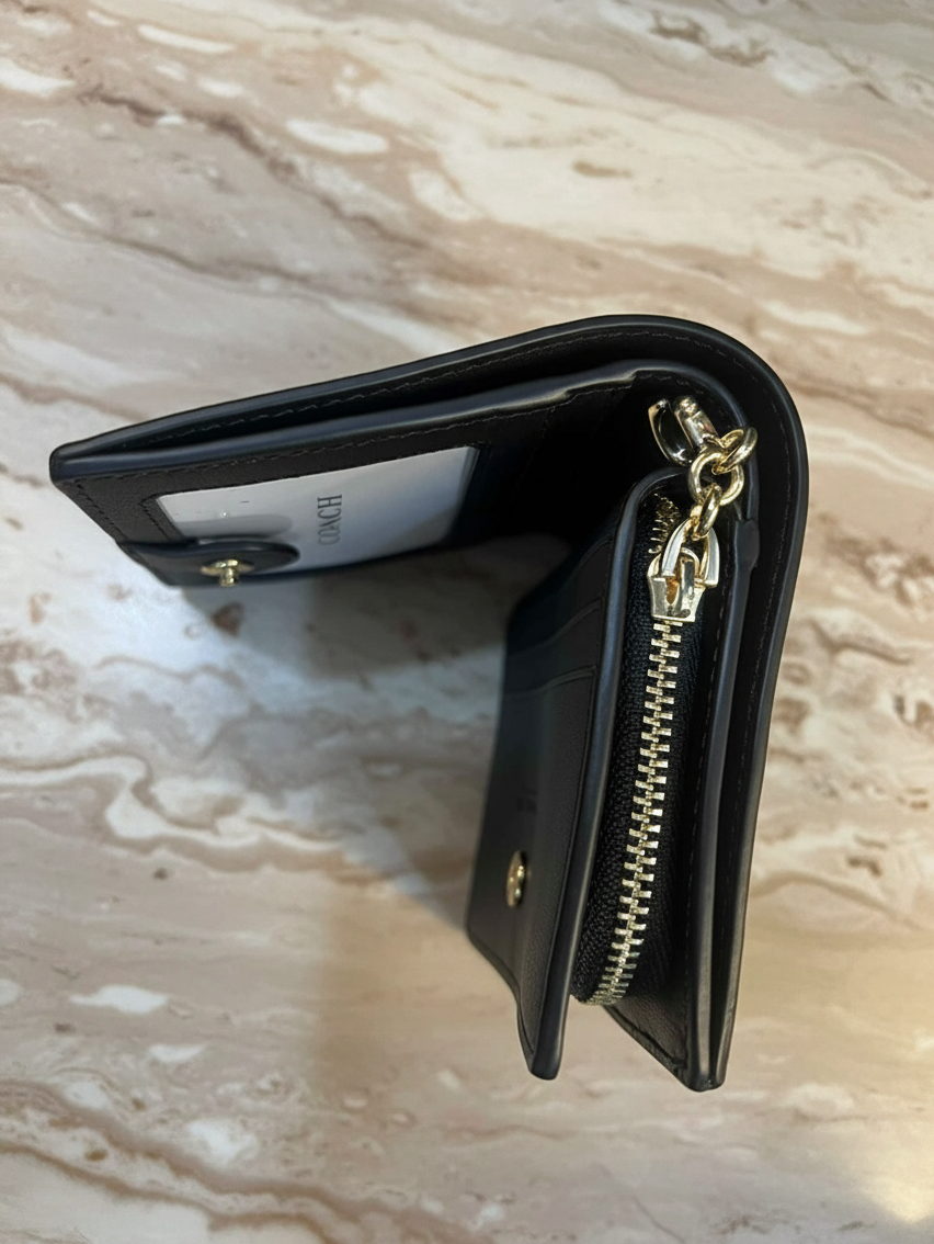 COACH SMALL SNAP BIFOLD WALLET