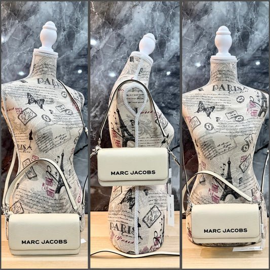 حقيبة كتف/حقيبة كروس/حقيبة يد من مارك جاكوبس 3 في 1 - لون المارشميلو