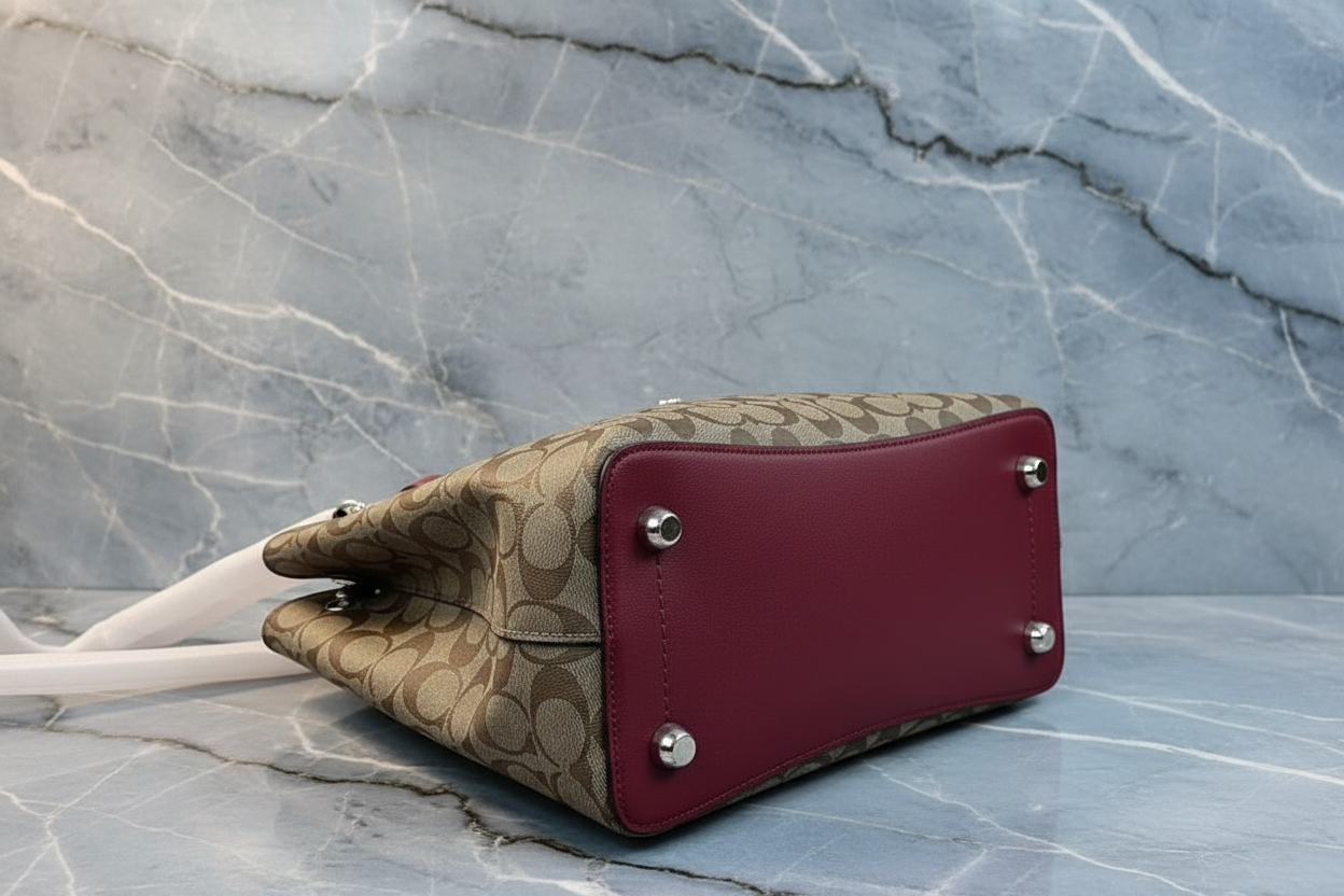 COACH AVENUE CARRYALL IN SIGNATURE BROWN/PINK