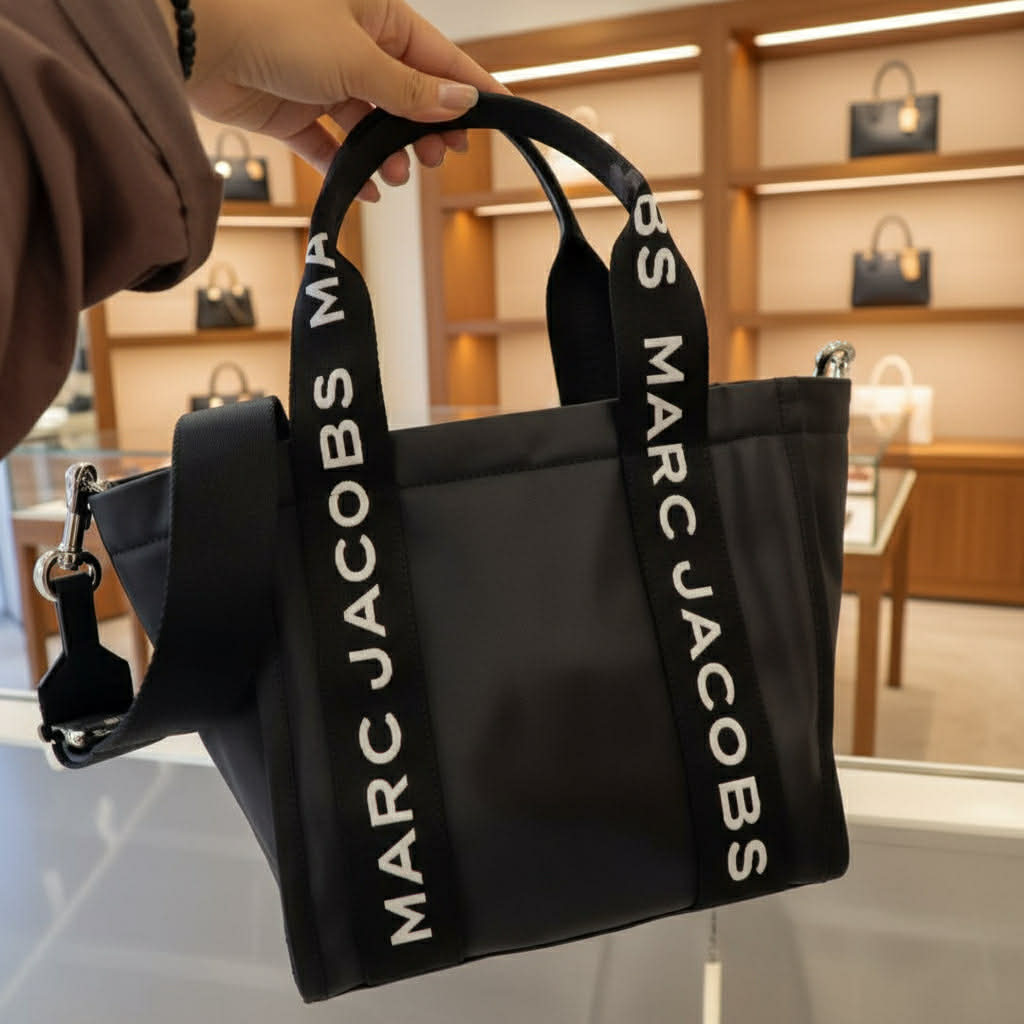 MARC JACOBS SMALL NYLON ZIP TOTE