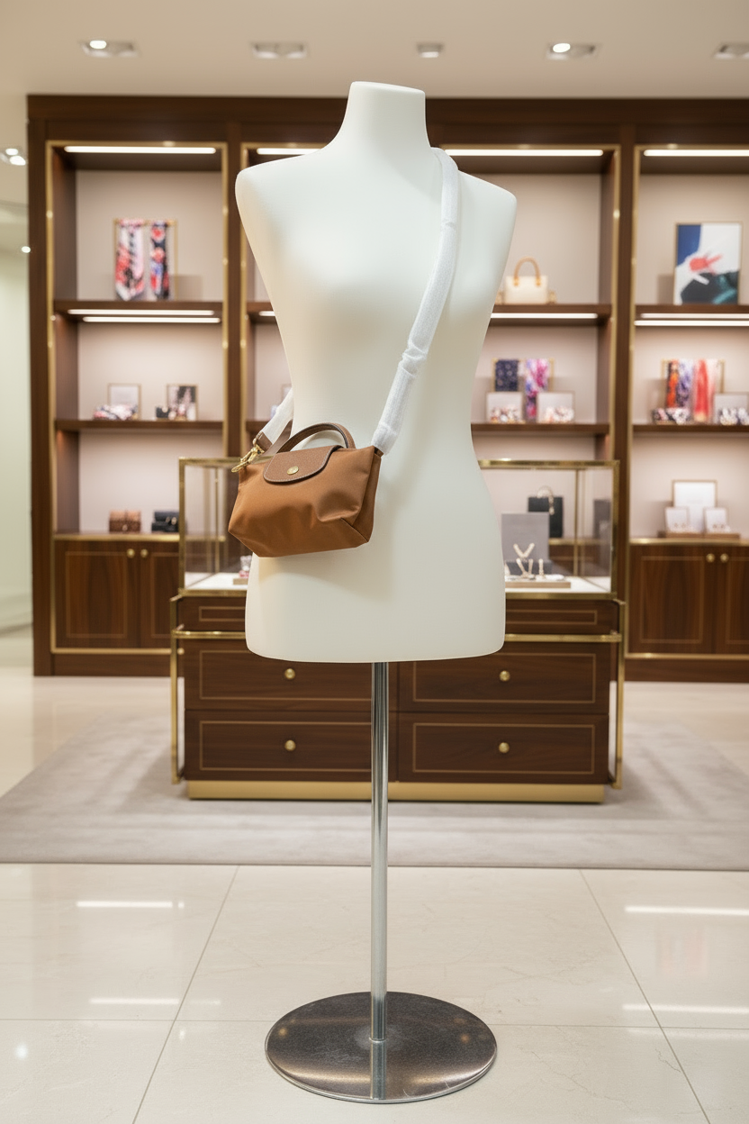 حقيبة لونغشامب مايكرو لو بلياج مع حزام - بني