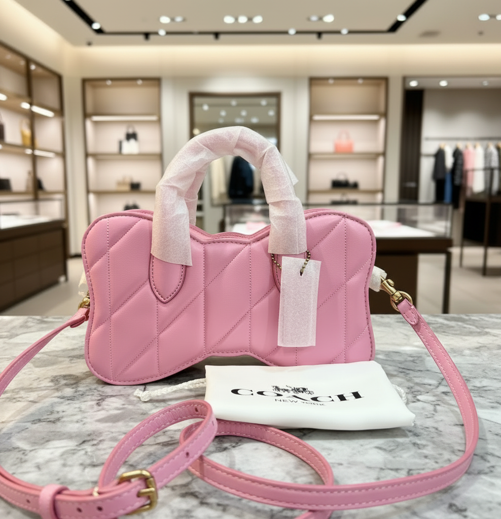 COACH BOW SATCHEL WITH QUILTING