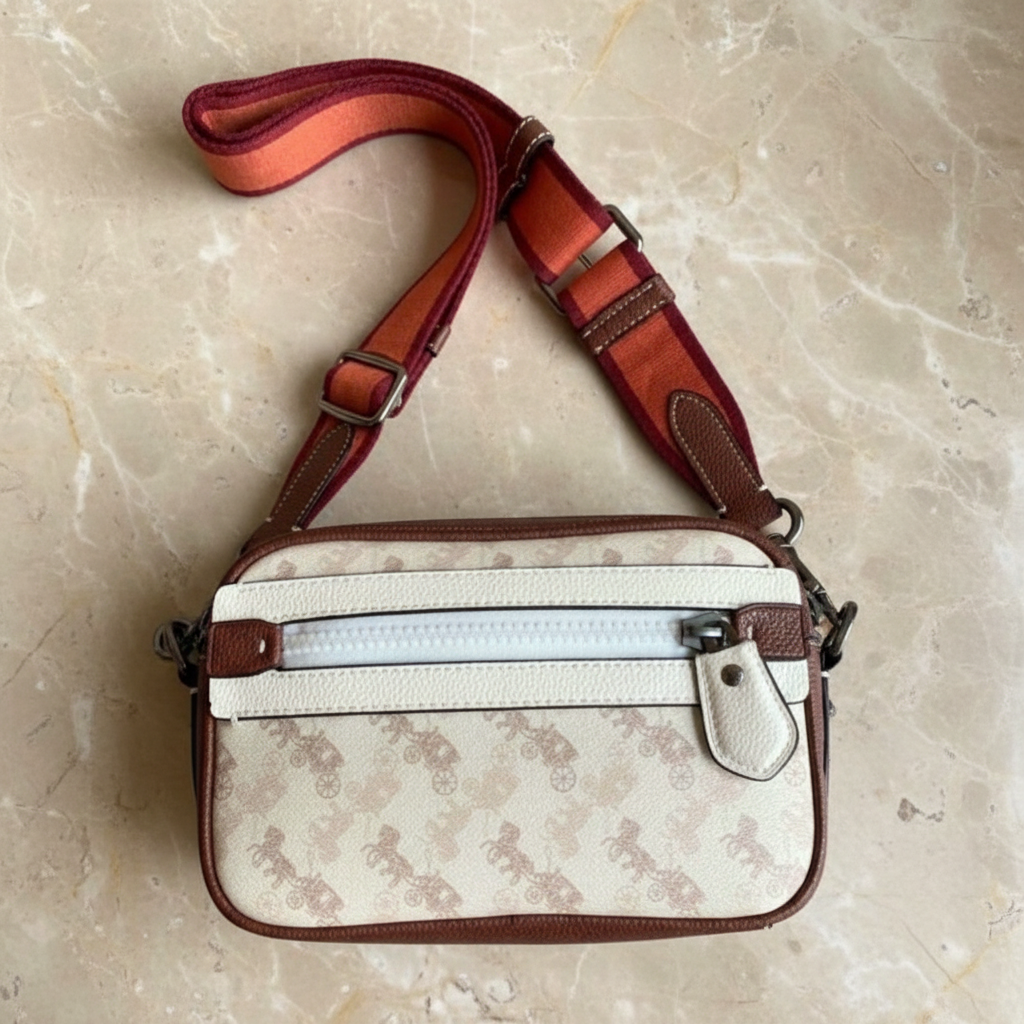 COACH ACADEMY CROSSBODY WITH HORSE & CARRIAGE PRINT
