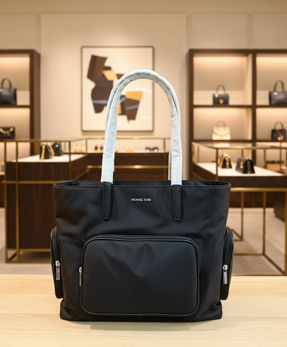MICHAEL KORS KHAI LAPTOP TOTE - LARGE - BLACK