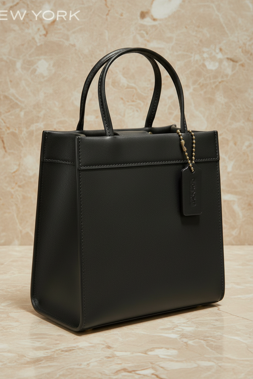 COACH CASHIN MINI TOTE - BLACK ( BOUTIQUE STORE )
